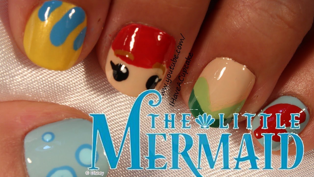 Little Mermaid Nail Art YouTube