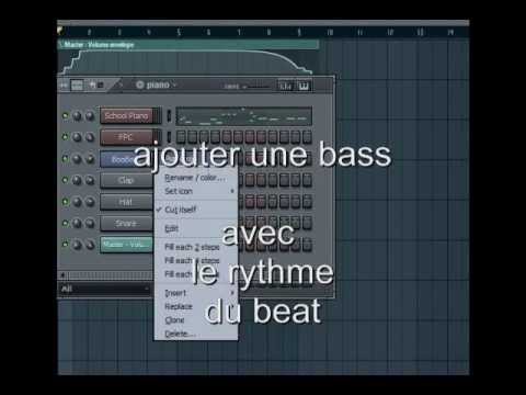 fl studio tutoriel batterie piano bass vst instrument - YouTube