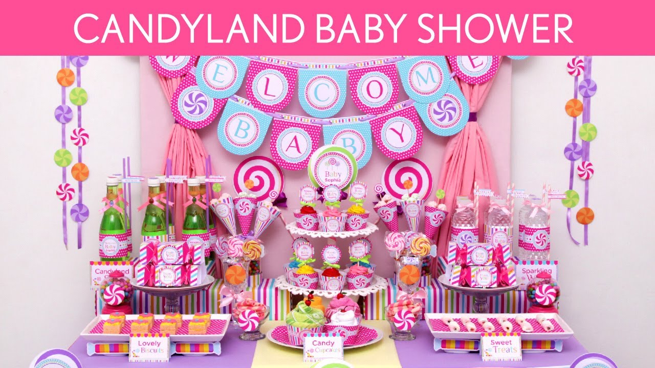 Candyland Baby Shower Party Ideas // Candyland - S16 - YouTube