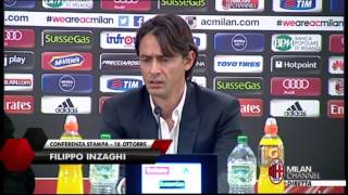 Inzaghi: "El Shaarawy arrabbiato? Ci sta" | AC Milan Official