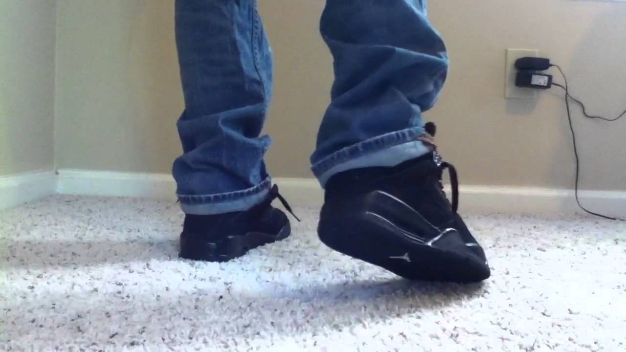 Air Jordan 4 "Black Cat" on feet - YouTube