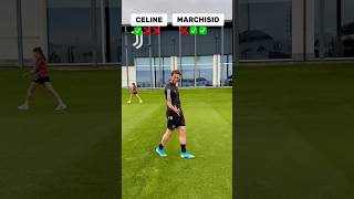 Marchisio & @CelineDept in a nutmeg challenge 🫣?