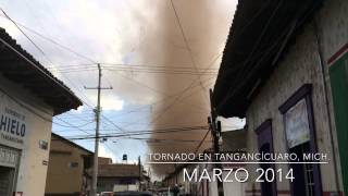 Tornado en Tangancicuaro Mich.