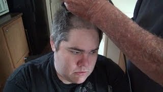 GRANDPA GIVES PICKLEBOY A HAIRCUT!