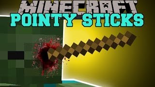 MInecraft: POINTY STICKS (UNLEASH THE POWER OF STICKS!) Mod Showcase