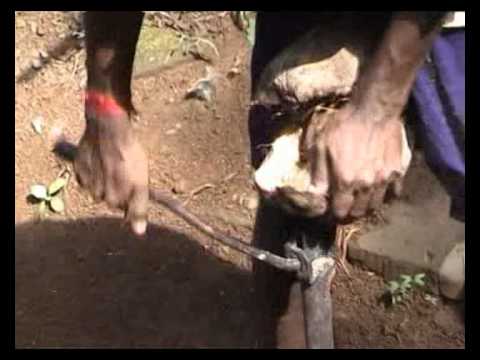 Coconut husk removal machine MPEG4 version - YouTube