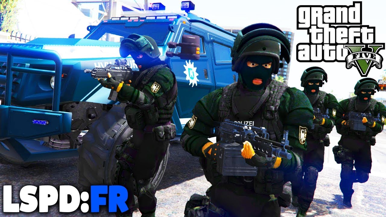 Gta 5 Lspd Fr Gepanzertes Sek Swat Fahrzeug Deutsch Polizei Mod 59 Grand Theft Auto V
