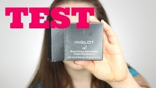 Pierwsze wrażenie + test na żywo - INGLOT HD Illuminizing Loose Powder nr 43 - recenzja