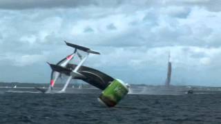 spindrift capsizes at dun laoghaire   route des princes