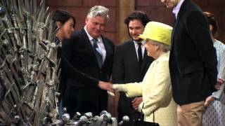 The Buzz: The Queen of England Visits the Set of Game of Thrones (HBO)