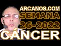 Video Horóscopo Semanal CÁNCER  del 19 al 25 Junio 2022 (Semana 2022-26) (Lectura del Tarot)