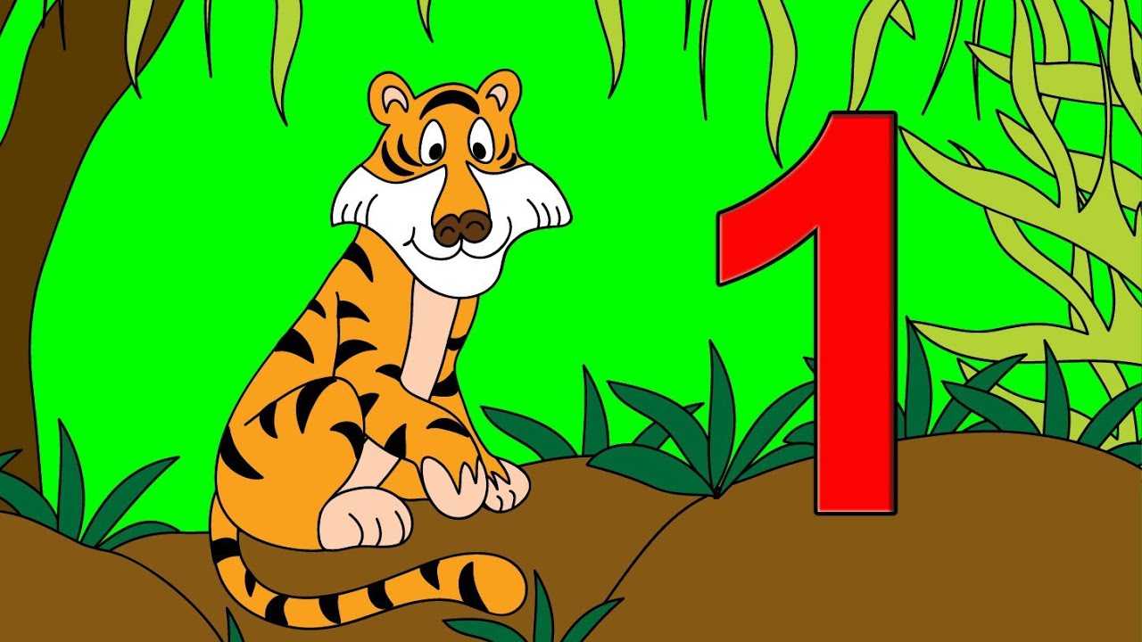 Counting Tigers 1 to 10 - Learn to Count Tigers Numbers 1 to 10