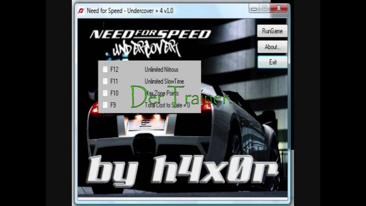 need for speed undercover cheats pc cash