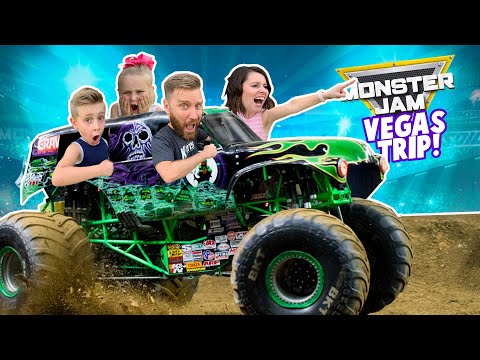 MONSTER JAM in REAL LIFE! (Kids ride Real Monster Trucks) KIDCITY