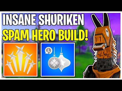 NEW 2 Second Cooldown Ninja Build! Shuriken Spamming Hero Loadout | Fortnite Save The World