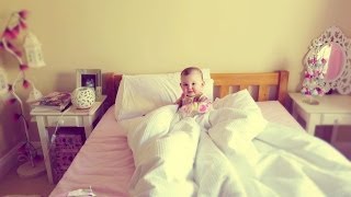 BABY IN A BIG BED!