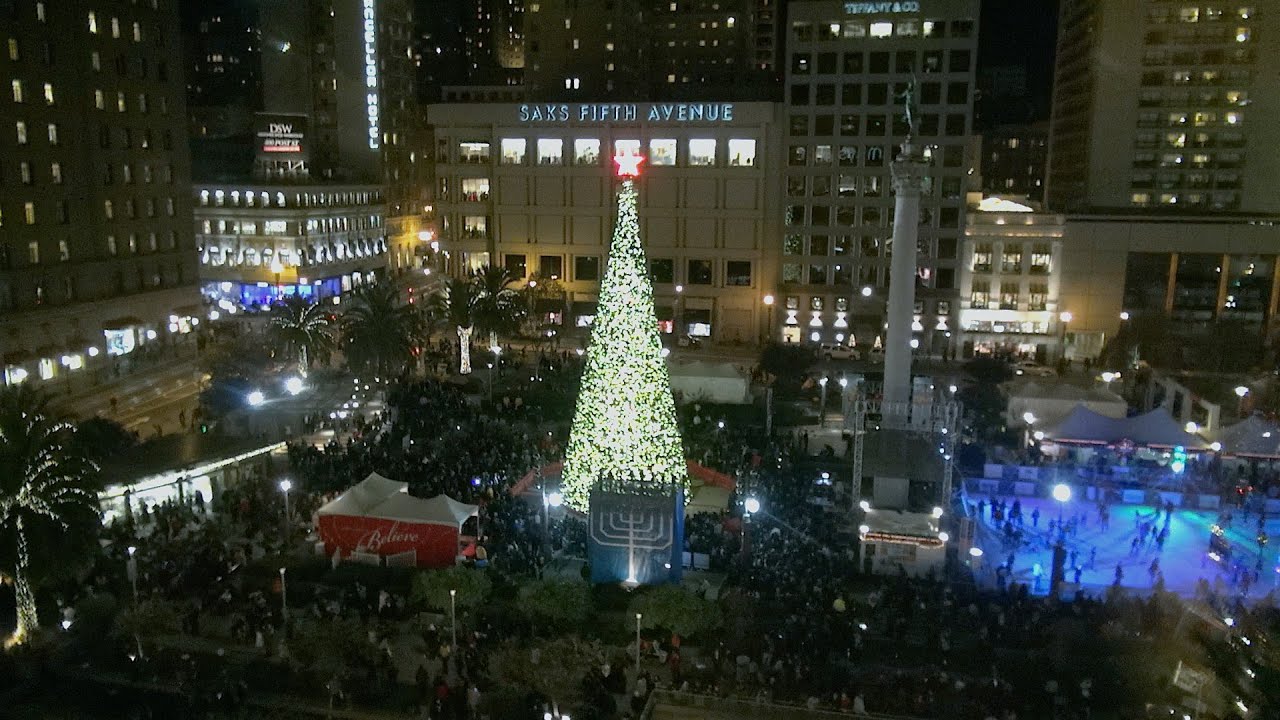 christmas tree lighting union square san francisco 2013 christmas tree lighting union square san francisco 2013