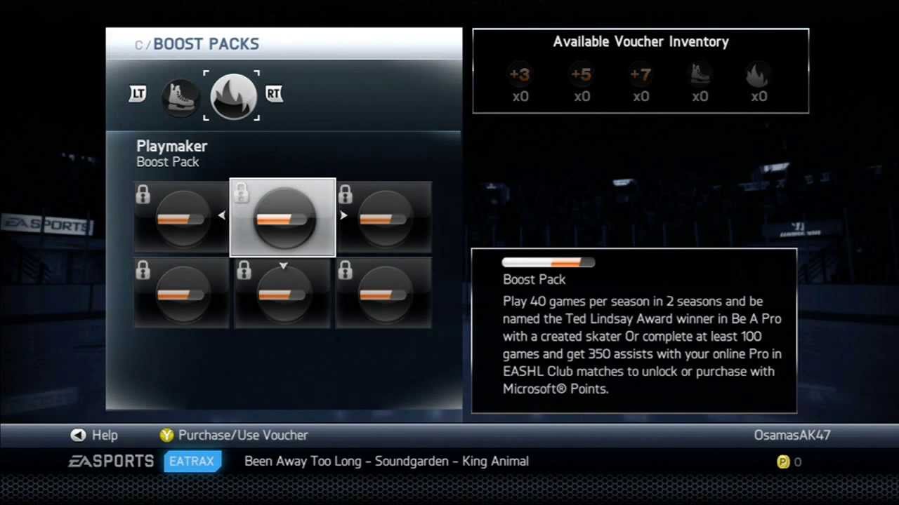 Unlock boost slots nhl 14