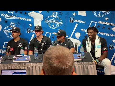 Georgia baseball coach Wes Johnson, key players talk 11-2 super regional win against NC State
