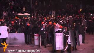 Video of the public disorder in Kyiv, Hrushevskoho street on January 19 20, 2014