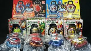 仮面ライダー 鎧武ガイム カプセル08 09&食玩4ロックシード一気に開封！ 08カブト&モモタロス 09キバ&ブレイド SG4メロンエナジー＆キウイ＆ファイズ＆アギト