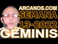 Video Horscopo Semanal GMINIS  del 20 al 26 Marzo 2022 (Semana 2022-13) (Lectura del Tarot)