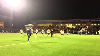 FA CUP Rochdale v Leeds Utd Final whistle abuse to the Leed