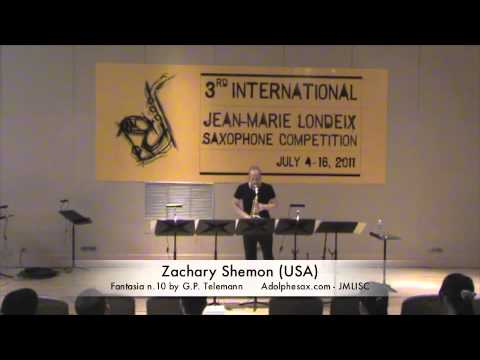 3rd JMLISC: Zachary Shemon (USA) Fantasia n.10 by G.P. Telemann