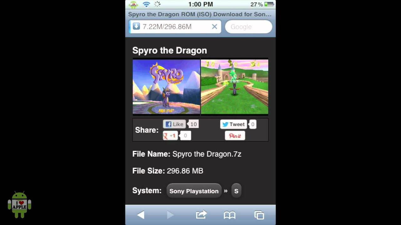 PSX4ALL: How To Get Spyro the Dragon iPhone,iPad or iPod Touch ...