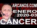 Video Horóscopo Semanal CÁNCER  del 12 al 18 Enero 2020 (Semana 2020-03) (Lectura del Tarot)