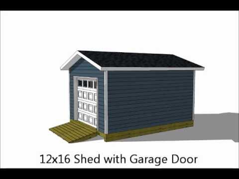 5 Exciting 12x16 Storage Shed Plans - YouTube