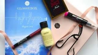 August Glossybox Review: High-Flyers Edition