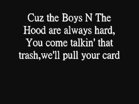 Boyz N The Hood - Eazy E - Lyrics - YouTube