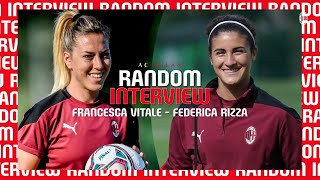 A special interview with Francesca Vitale and Federica Rizza
