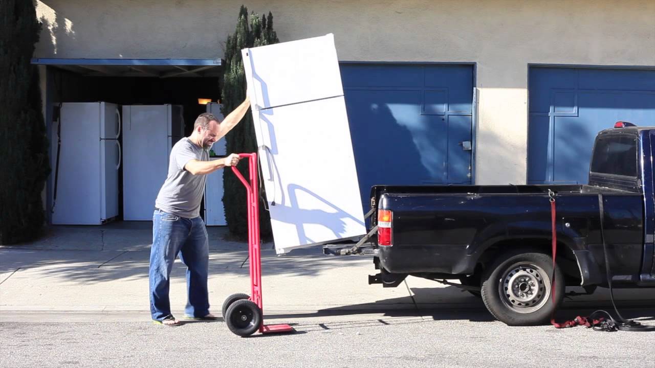 How to Transport a Fridge by Yourself ((( Part 1 ))) YouTube