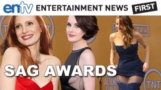 SAG AWARDS Fashion: Jennifer Lawrence Wardrobe Malfunction, Downton Side Boob and More!