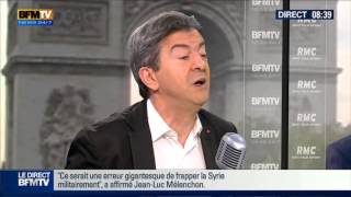 Jean Luc Mélenchon itw du 27-08-2013 partie 1/2 Guerre à la SYRIE