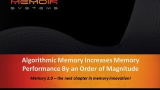 Algorithmic Memory Increases Memory Performance by an Order of Magnitude