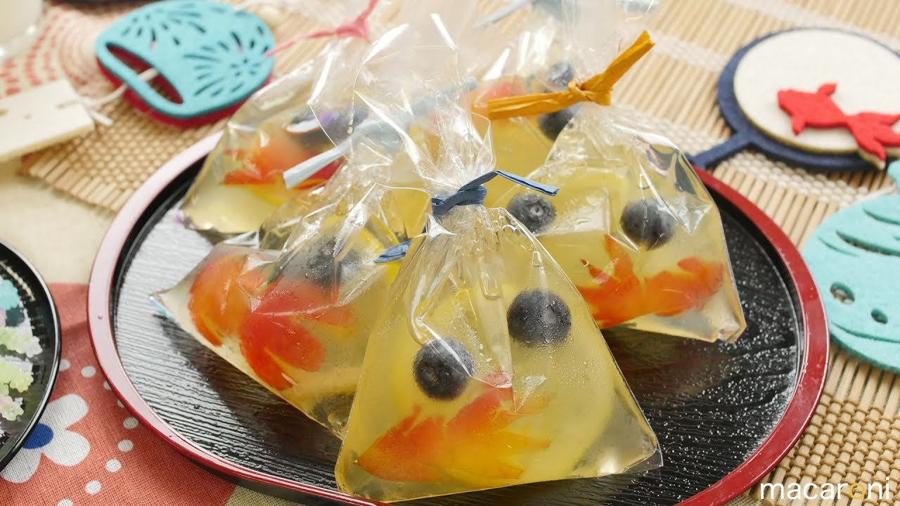 おうちで夏祭り気分 本物みたいな 金魚 すくい ゼリー のレシピ 作り方