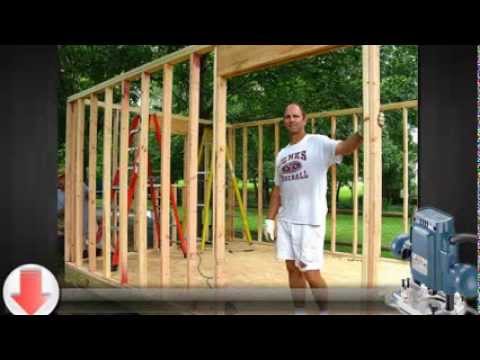 How to Build a Small Storage Shed - YouTube
