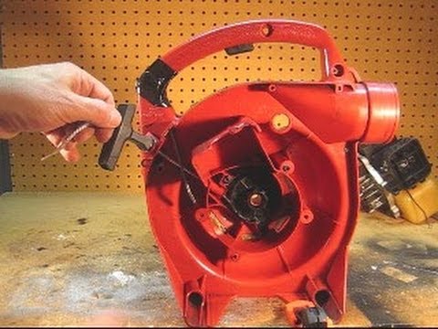 Homelite Leaf Blower Starter Pull Cord Replacement - YouTube