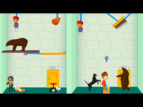 Rescue Cut - Rope Puzzle - New Characters and Levels | Android, iOS Gameplay