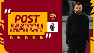 “Siamo stati meno brillanti di altre partite” | DANIELE DE ROSSI AL TERMINE DI ROMA-BOLOGNA