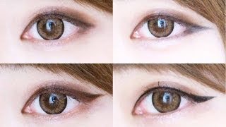 Korean trendy eyeliner styles♥四款必學韓系女神眼線