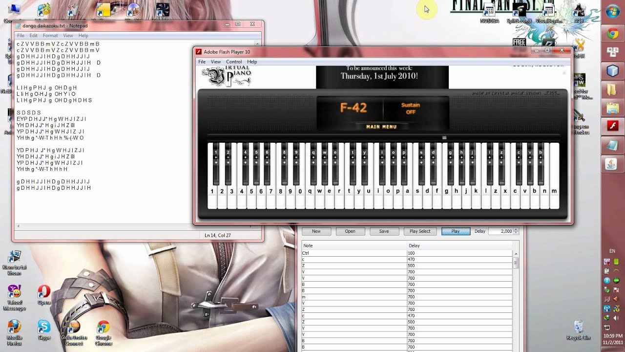 dango daikazoku piano