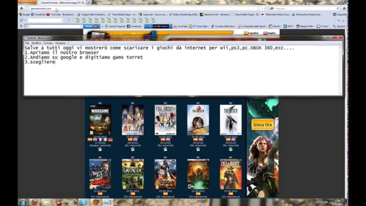 ... su come scaricare giochi PS3 WII XBOX360 NDS ECC...(ITA) - YouTube