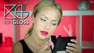 Kim Gloss - Beauty Tutorial II Eyeliner & Red Lips