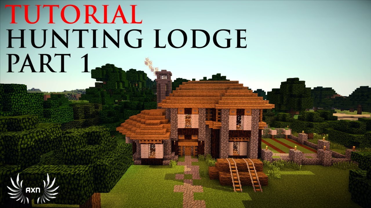 Minecraft Tutorials - Medieval Hunting Lodge (Part 1/3 