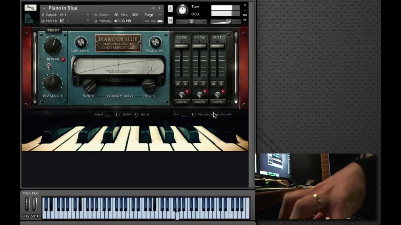 Cinesamples - Piano in Blue Walkthrough - YouTube