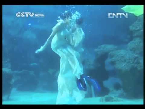 Underwater Fashion show in China